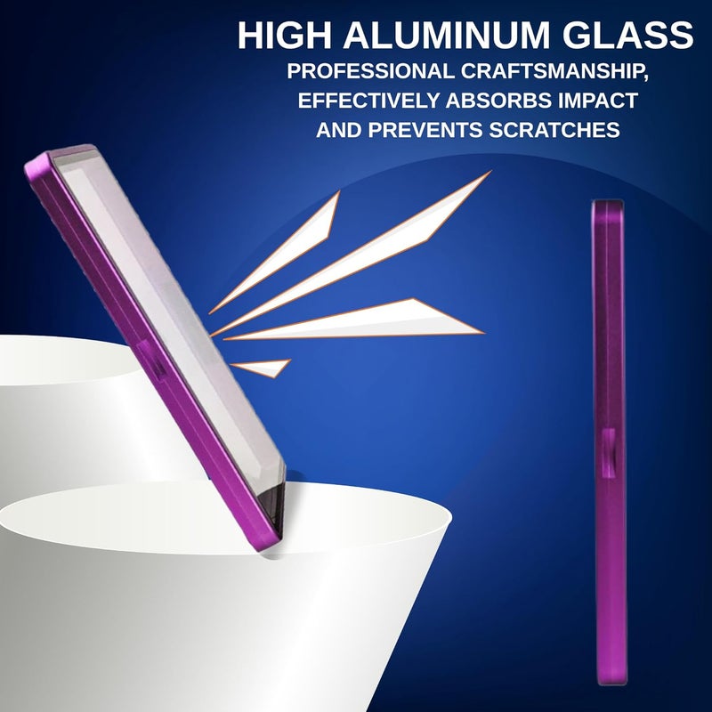 RedCap Magnetic Aluminum Graded PSA Slab Guard UV Resistant Glass 35PT Premium Protector Display Case For Standard PSA CGC Graded Sport Trading Cards - Amethyst - Image 5